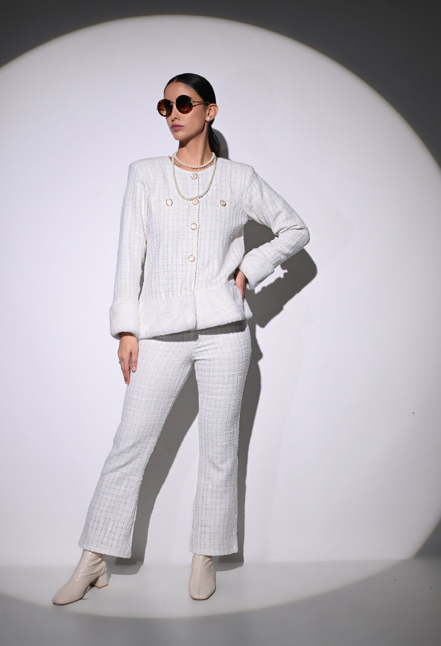 Vintage Pearl Jacket and Pant Set